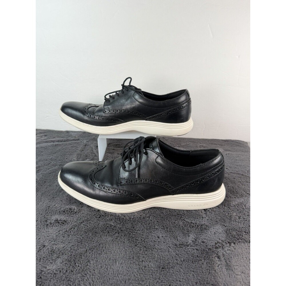 Cole Haan Grand.OS Men’s 9.5M Black Wingtip Oxford Shoes Lightweight C29413